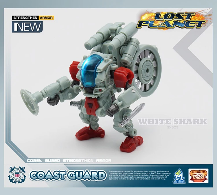 MechFansToys Lost Planet Coast Guard CG01 White Shark & CG02 Red Dragon 5 MechFansToys Lost Planet Coast Guard CG01 White Shark & CG02 Red Dragon - Image 3
