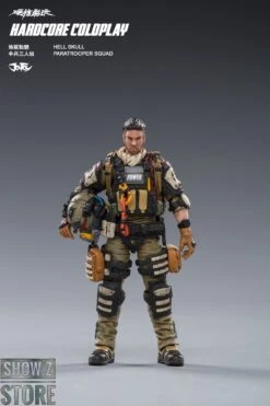 JoyToy Source 1/18 Hardcore Coldplay Hell Skull Paratrooper Squad Set Of 3 -Action Figures Store 2d7fdd7094