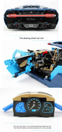 [No Box] Lepin 20086 Bugatti Chiron 42083 4031Pcs Technic Series Blue Version -Action Figures Store 33acf8e08d