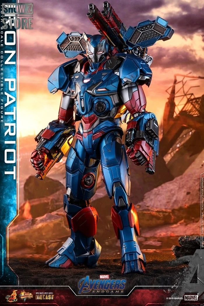 Hot Toys HotToys HT MMS547D34 1/6 Avengers: Endgame Iron Patriot Iron Man Collectible Figure 5 Hot Toys HotToys HT MMS547D34 1/6 Avengers: Endgame Iron Patriot Iron Man Collectible Figure - Image 3