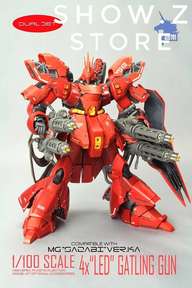 Zhile ZL MG 1/100 4X Sazabi MSN-04 Gatling Gun Add On Kit W/ LED 11 Zhile ZL MG 1/100 4X Sazabi MSN-04 Gatling Gun Add On Kit W/ LED - Image 9