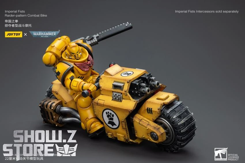 JoyToy Source 1/18 Warhammer 40K Imperial Fists Raider Pattern Combat Bike 12 JoyToy Source 1/18 Warhammer 40K Imperial Fists Raider Pattern Combat Bike - Image 10