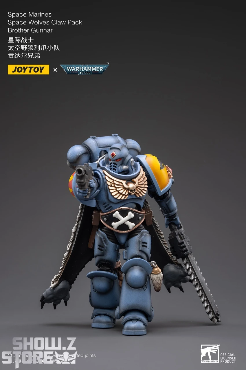 JoyToy Source 1/18 Warhammer 40K Space Wolves Claw Pack Brother Gunnar 7 JoyToy Source 1/18 Warhammer 40K Space Wolves Claw Pack Brother Gunnar - Image 5