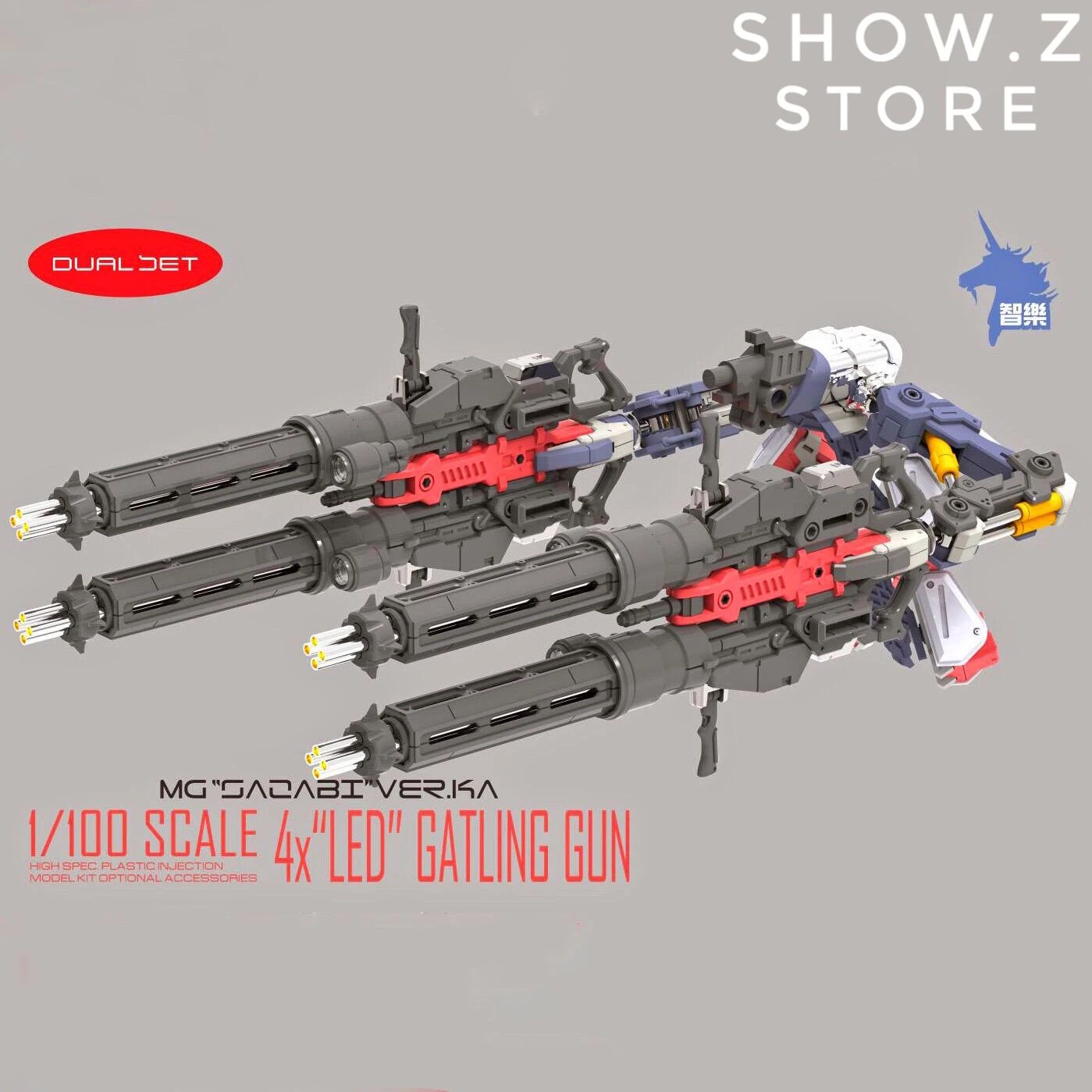 Zhile ZL MG 1/100 4X Sazabi MSN-04 Gatling Gun Add On Kit W/ LED 4 Zhile ZL MG 1/100 4X Sazabi MSN-04 Gatling Gun Add On Kit W/ LED - Image 2