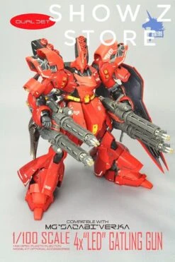 Zhile ZL MG 1/100 4X Sazabi MSN-04 Gatling Gun Add On Kit W/ LED 17 Zhile ZL MG 1/100 4X Sazabi MSN-04 Gatling Gun Add On Kit W/ LED -Action Figures Store 8185644d14