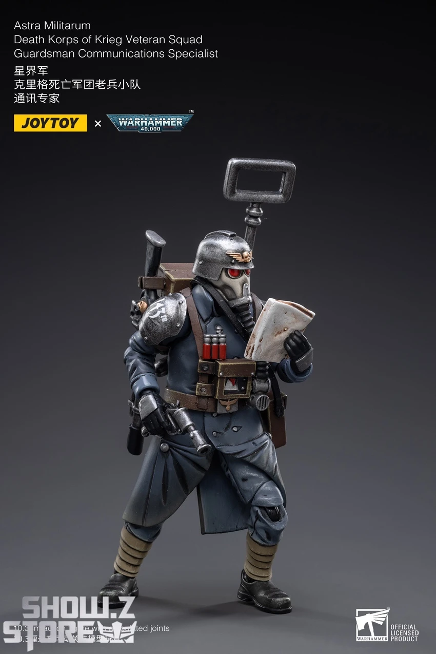 JoyToy Source 1/18 Warhammer 40K Death Korps Of Krieg Veteran Squad Guardsman Communications Specialist 5 JoyToy Source 1/18 Warhammer 40K Death Korps Of Krieg Veteran Squad Guardsman Communications Specialist - Image 3