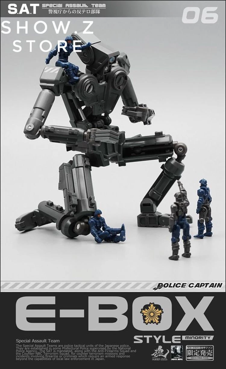 MechFansToys SAT-06B E-Box Assault Team Style Minority Black Version 5 MechFansToys SAT-06B E-Box Assault Team Style Minority Black Version - Image 3