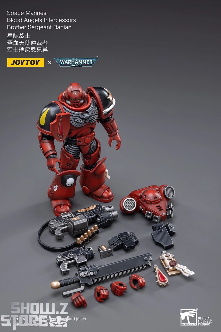 JoyToy Source 1/18 Warhammer 40K Blood Angels Intercessors Brother Sergeant Ranian 8 JoyToy Source 1/18 Warhammer 40K Blood Angels Intercessors Brother Sergeant Ranian - Image 6