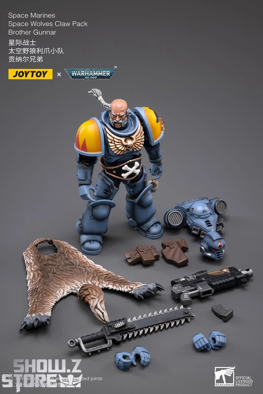 JoyToy Source 1/18 Warhammer 40K Space Wolves Claw Pack Brother Gunnar 9 JoyToy Source 1/18 Warhammer 40K Space Wolves Claw Pack Brother Gunnar - Image 7