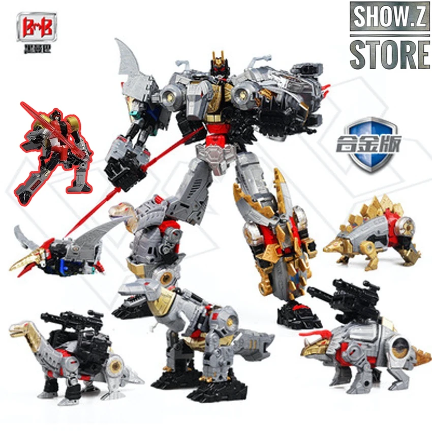Black Mamba H6002-4B Raptor Slash & H6002-7B Robot Force Volcanicus Oversized Combiner Set Of 6 3 Black Mamba H6002-4B Raptor Slash & H6002-7B Robot Force Volcanicus Oversized Combiner Set Of 6