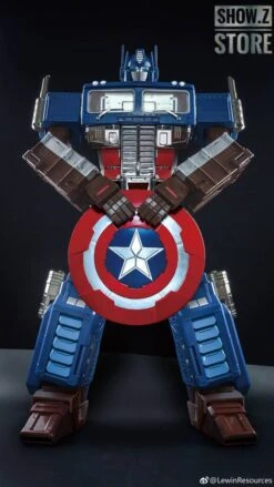 Lewin Resources LW-01A Optimus Prime Captain America Style Oversized 71cm W/ LED -Action Figures Store add13fc5e1