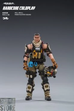 JoyToy Source 1/18 Hardcore Coldplay Hell Skull Paratrooper Squad Set Of 3 -Action Figures Store b307524da7