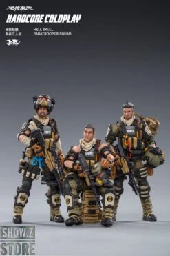 JoyToy Source 1/18 Hardcore Coldplay Hell Skull Paratrooper Squad Set Of 3 -Action Figures Store b3c5cc9277