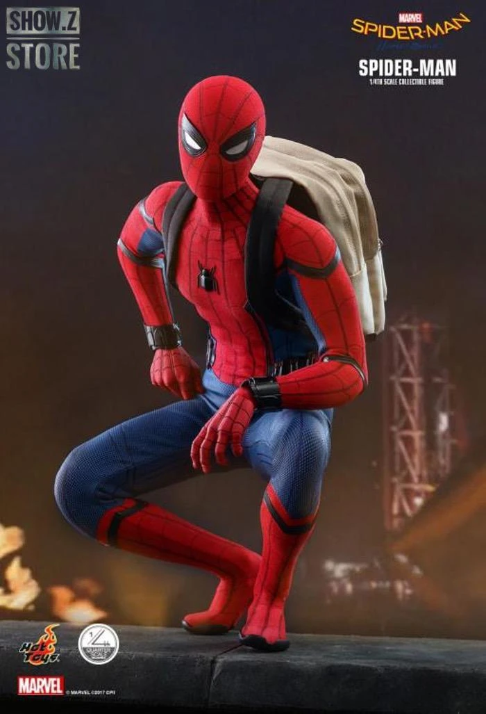Hot Toys QS014 1/4 Spider-Man Homecoming Collectible Figure Standard Version 9 Hot Toys QS014 1/4 Spider-Man Homecoming Collectible Figure Standard Version - Image 7