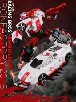 IronFactory EX-26A Racing Bros Annihilator Red Alert 22 IronFactory EX-26A Racing Bros Annihilator Red Alert -Action Figures Store c71639378a