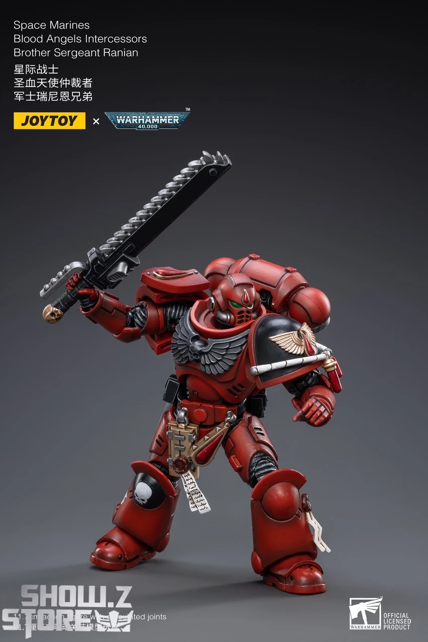 JoyToy Source 1/18 Warhammer 40K Blood Angels Intercessors Brother Sergeant Ranian 7 JoyToy Source 1/18 Warhammer 40K Blood Angels Intercessors Brother Sergeant Ranian - Image 5