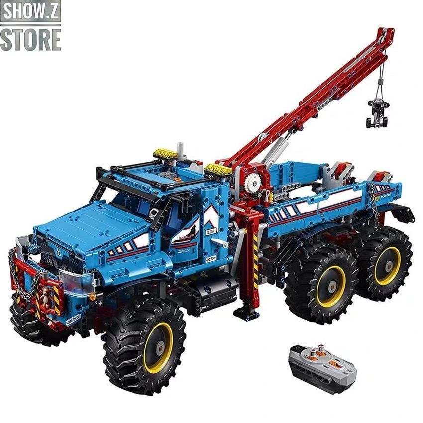 Lepin 20056 6×6 All Terrain RC Tow Truck 7 Lepin 20056 6×6 All Terrain RC Tow Truck - Image 5